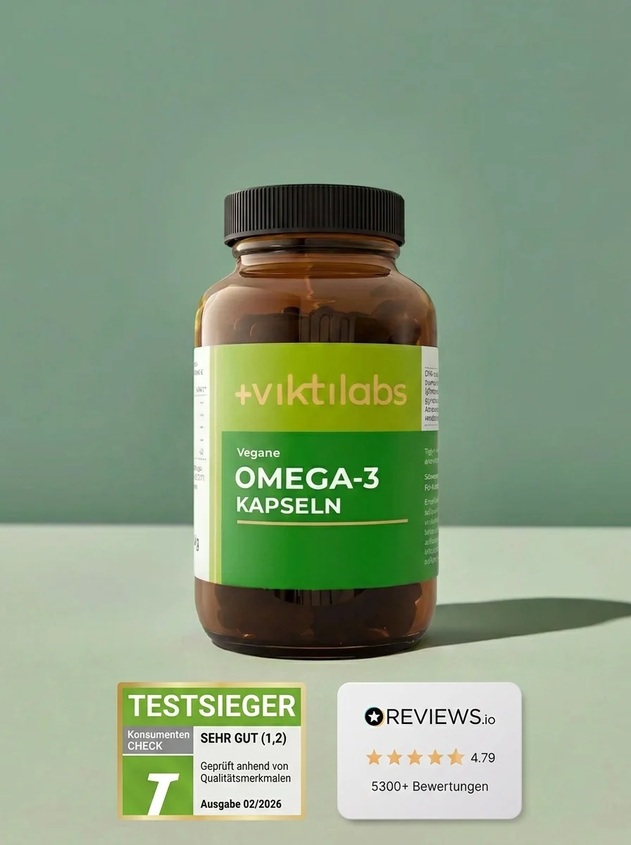 Viktilabs Vegane Omega-3 Kapseln Produktfoto