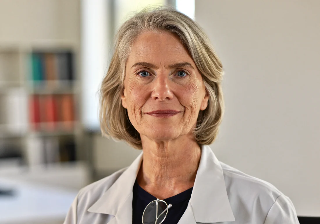 Dr. med. Katrin Sauer in ihrer Sprechstunde