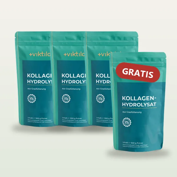 4 Beutel Kollagen Komplex, einer davon gratis