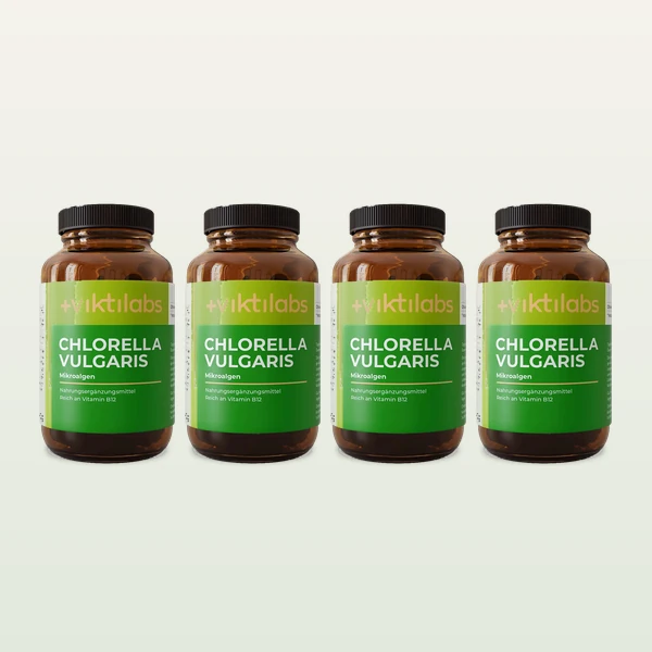 3 Gläser + 1 gratis Chlorella Vulgaris