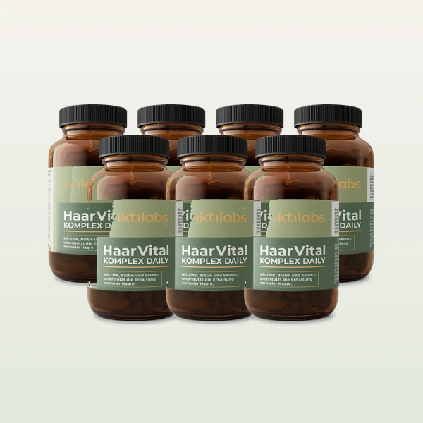 6 Gläser + 1 gratis HaarVital Komplex Daily