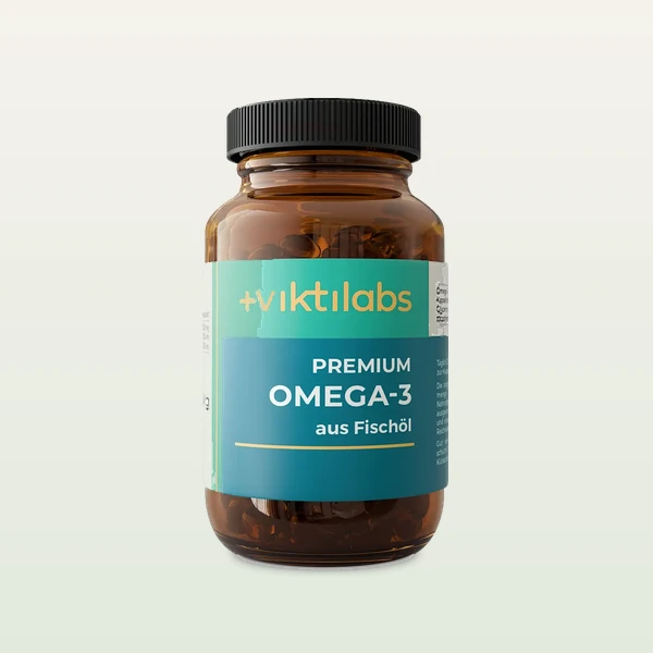 1 Glas Premium Omega-3 Fischöl