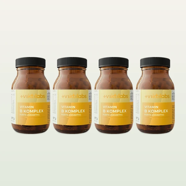 3 Gläser + 1 gratis Vitamin B Komplex Forte