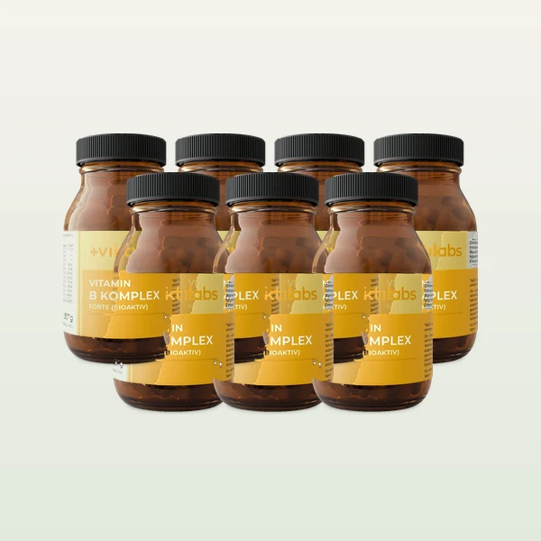6 Gläser + 1 gratis Vitamin B Komplex Forte
